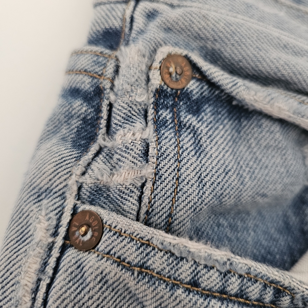 Agolde Light Blue Straight Leg Jeans - Picture 7 of 10